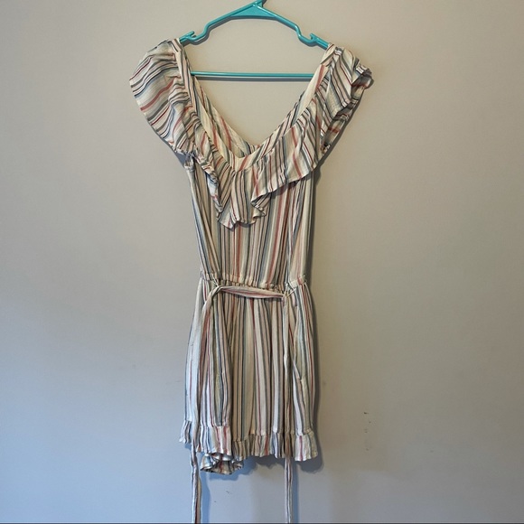 American Eagle Romper with Stripes, tie, pocket - Picture 4 of 5